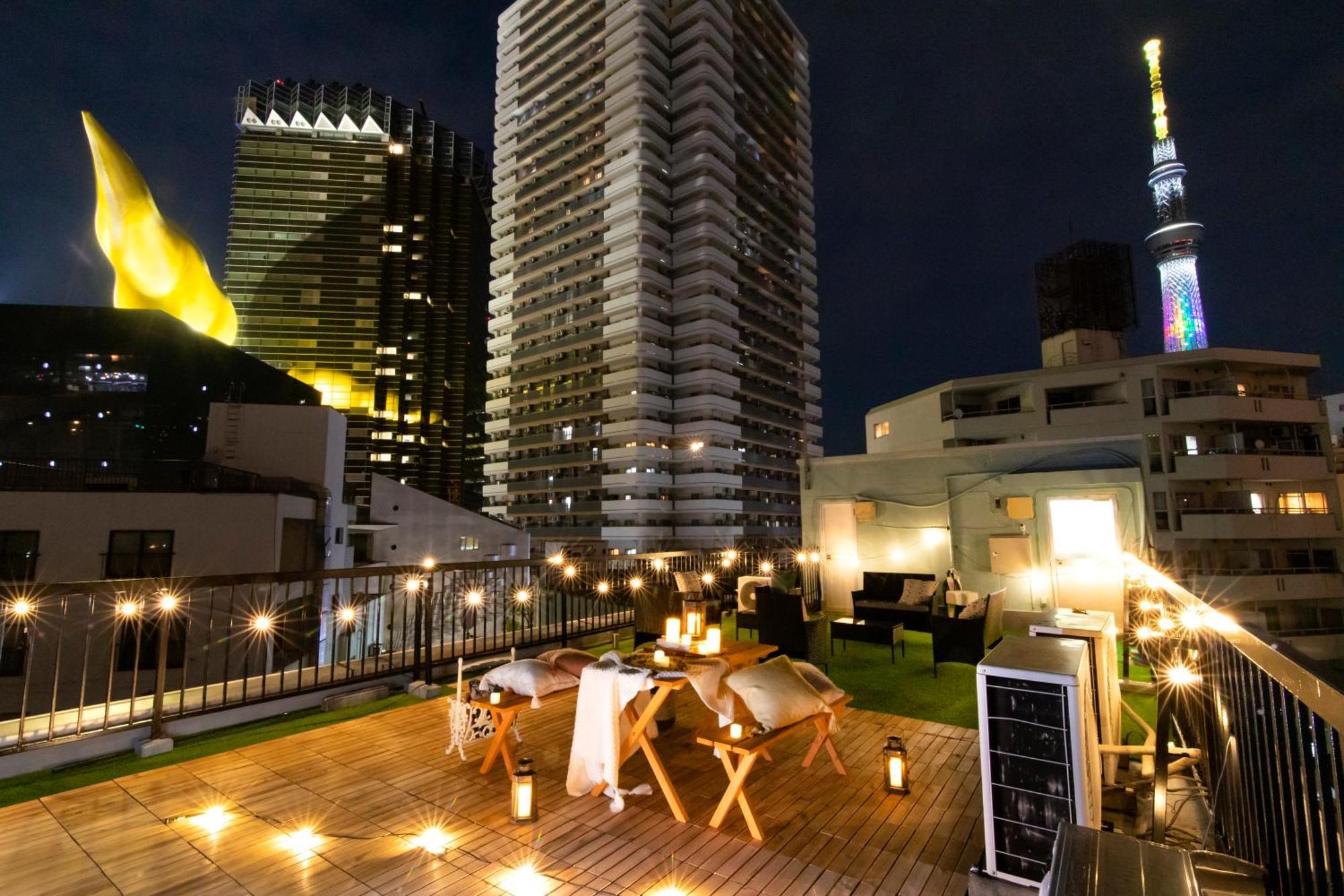 【5/24New Open】浅草徒歩3分/Max9名/無料駐車場/渋谷直通 Tóquio Exterior foto